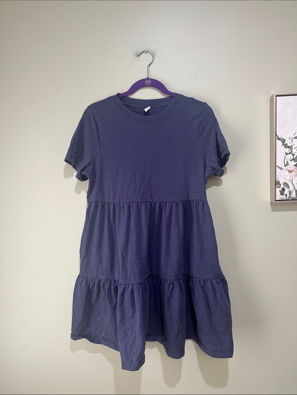 🌹Old Navy blue Crewneck T-Shirt Dress